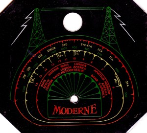 Moderne dial (black backround)